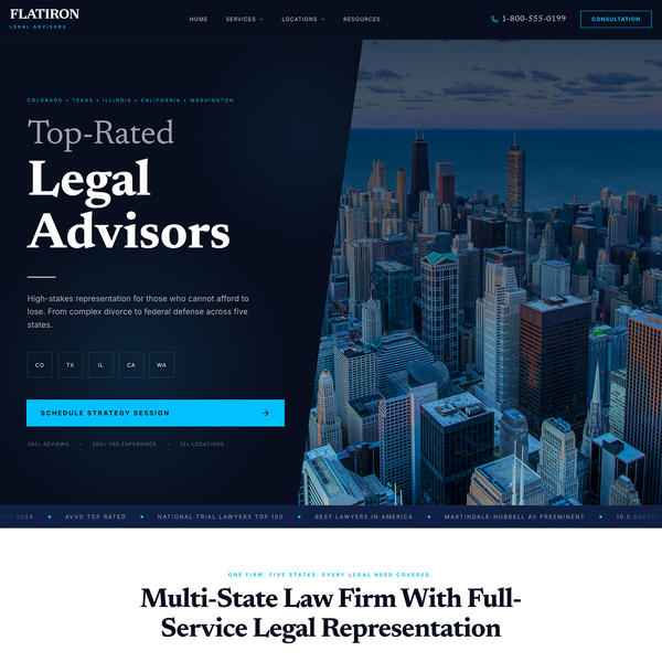 Design by AddictedToWeb titled "Homepage for Law Firm"