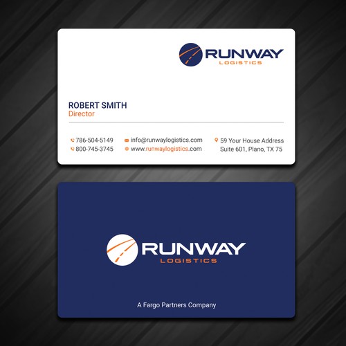 Design di Runway Logistics Business Card di Rskylight