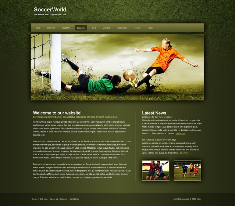 1-3 Page Website Template | Web page design contest