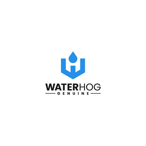 WaterHog Logo Design by _barna