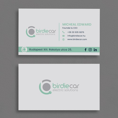 business card for company called birdie Design by moshiur008