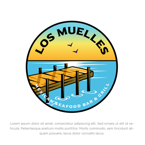 Coastal Mexican Seafood Restaurant Logo Design Réalisé par mitramitra