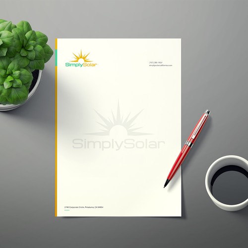 "Renewable Energy Company Letterhead" Design réalisé par Xclusive16