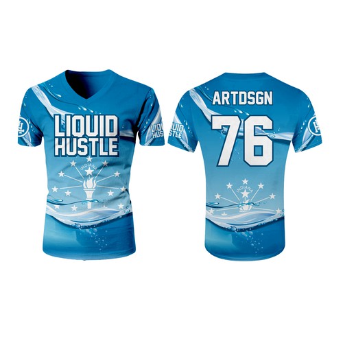 Liquid hustle - ultimate frisbee jerseys, Clothing or apparel contest