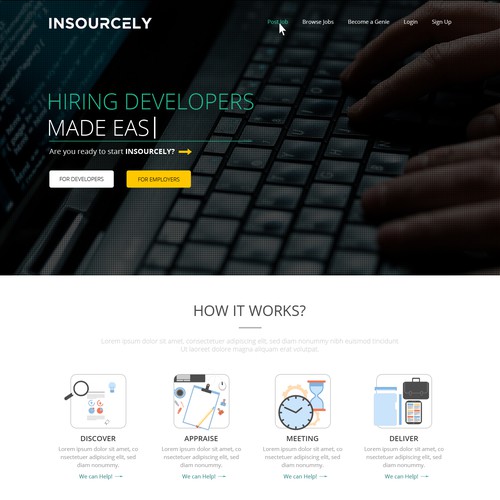 Create a stunning NEW front page for a SaaS company Design by Strolling_idea