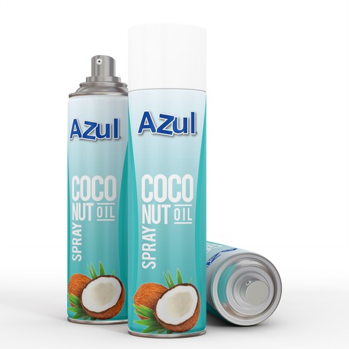 Create Product Extension for Azul Coconut Product - Azul Coconut Oil Spray Design by interaksi