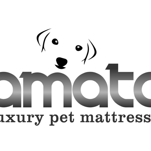 AMATO modern/luxury dog bed logo Design by Tronton