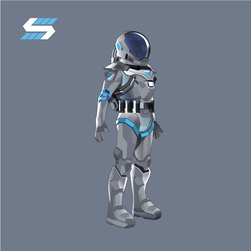 Design di Statellite needs a futuristic low poly astronaut brand mascot! di harwi studio