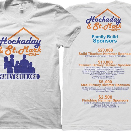 GUARANTEED PRIZE:  Design t-shirt for awesome high school service project & Habitat for Humanity! www.FamilyBuild.org Design by (((((HUMMER)))))®