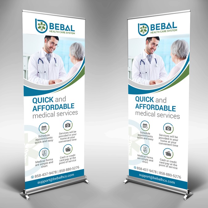 Health Care System Needs A Retractable Trade Show Banner Signage