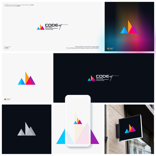 Logo for our newly opened company named CodeArt. Design by lariso™