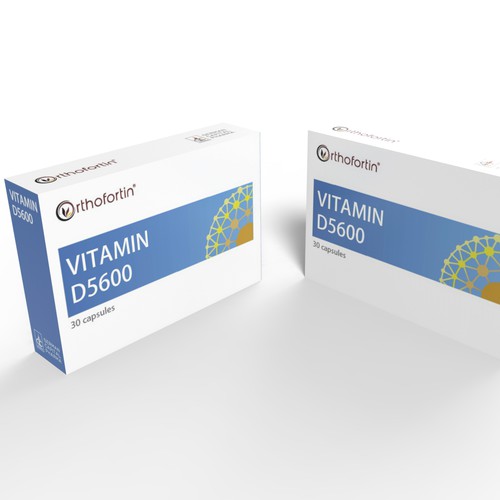 Box for Nutritional Supplement with Vitamin D Design por MZ.Studio