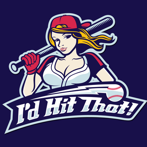 Fun and Sexy Softball Logo Réalisé par maleskuliah