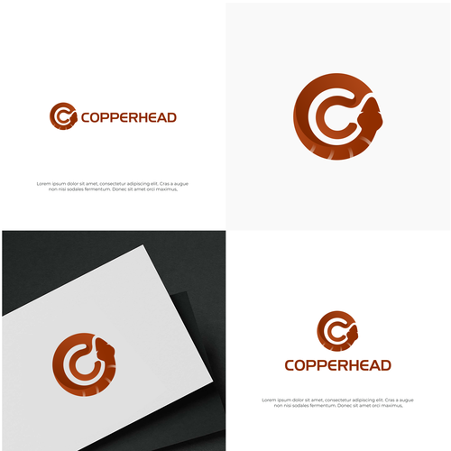 Copperhead industrial logo Design by AwAise