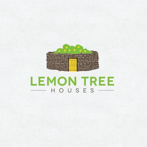 Lemon Tree Houses Logo Folegandros Island Resort in Greece! Design by NHawk