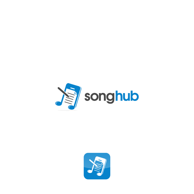 Modern logo for music app and website called SongHub | Logo design contest