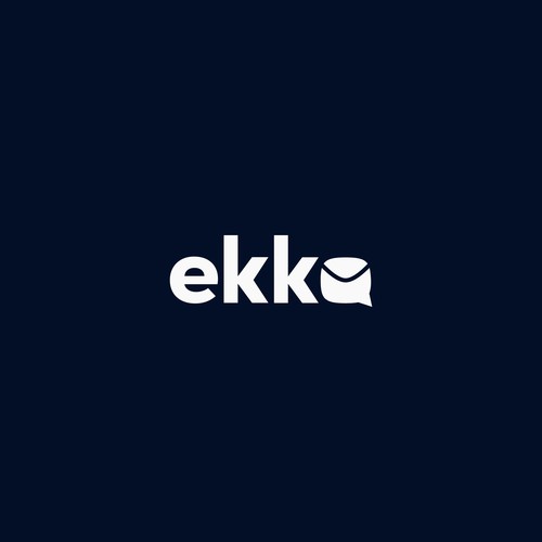 SIMPLE LOGO - ekko Letters then dm after Design by Saveht