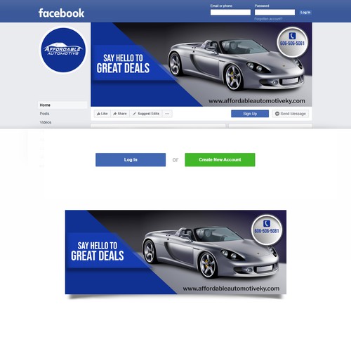 Facebook cover contest entry by Abbe