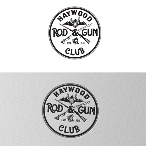 Logo for Rod and Gun Club established in 1946 in Western NC Design by Vandi septiawan