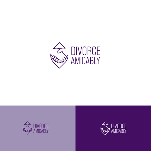 Logo for a new, healthy way for reasonable people to divorce Design by .May