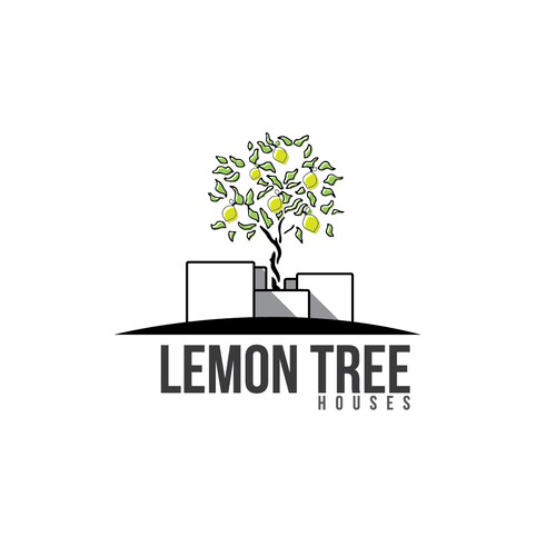 Lemon Tree Houses Logo Folegandros Island Resort in Greece! Design by puky