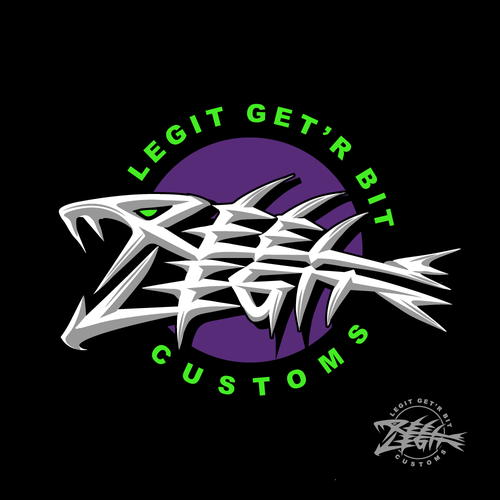 Custom bait painters looking to "lure" creative spirits for a logo design! Design by EkaroBe