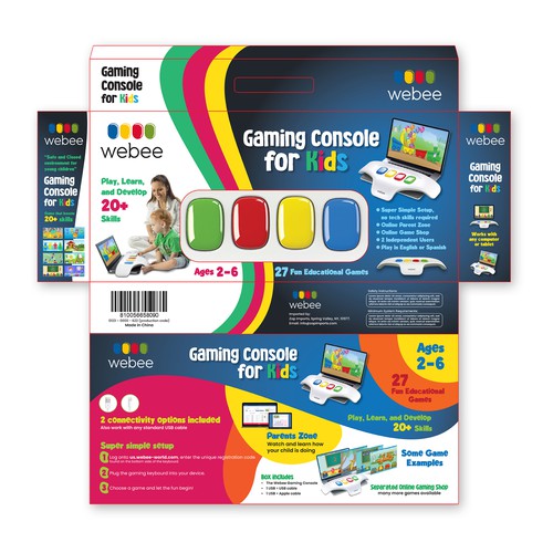 Gaming Console Packaging for young children Design by Noyart