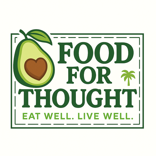 Fresh, Playful Island-Inspired Logo for Food For Thought – Organic Café & Market in the Florida Keys Design by marianaa