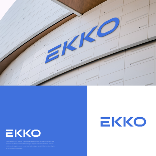 SIMPLE LOGO - ekko Letters then dm after Design by omrolas99d