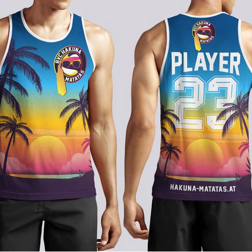 Fun and unique beach volleyball company jersey design, Clothing or apparel  contest