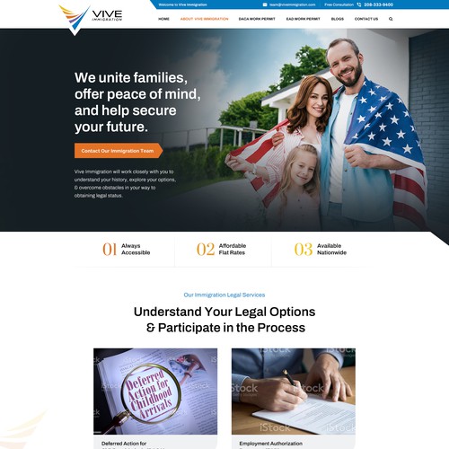 Immigration Work Permit Site Focused Redesign Design by Roche 2020