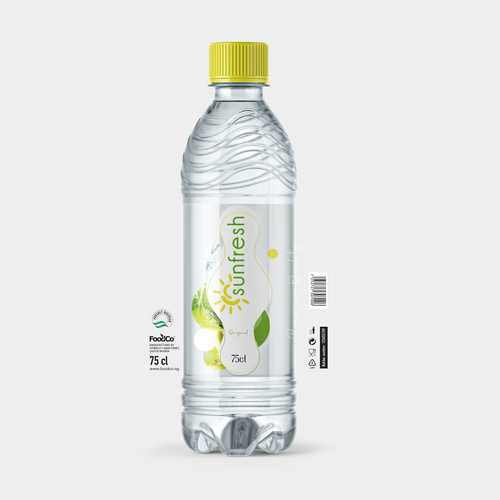 Fresh, Unique Bottle Water Design Design by Pure-Design