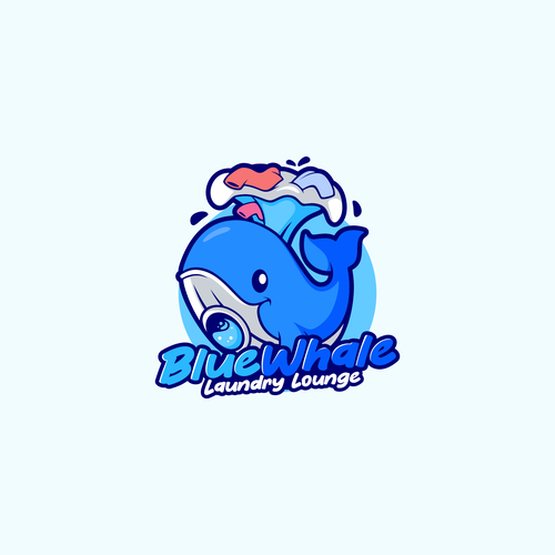 Unleash Your Creativity, Logo Design for "Blue Whale Laundry Lounge" Design by asmui11