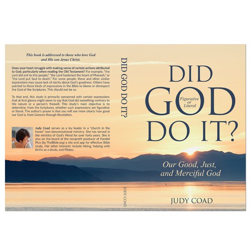 Design book cover and e-book cover  for book showing the goodness of God Diseño de Retina99