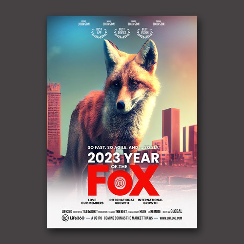 Design di Life360 2023 Year of the Fox Poster di YaaFattaah.YaaRazzaaq