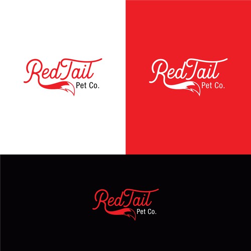 RedTail Handmade Dog Collars and Leashes Logo Design Diseño de D4.studio