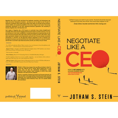 Book Cover for "Negotiate Like a CEO" Design by Aaniyah.ahmed