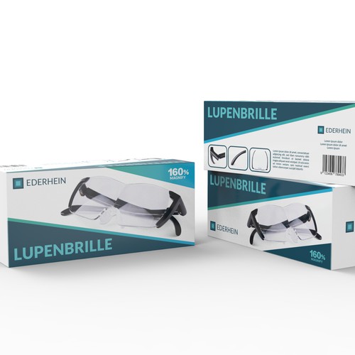 Design a product packaging for a magnifying glasses Design by -RD-