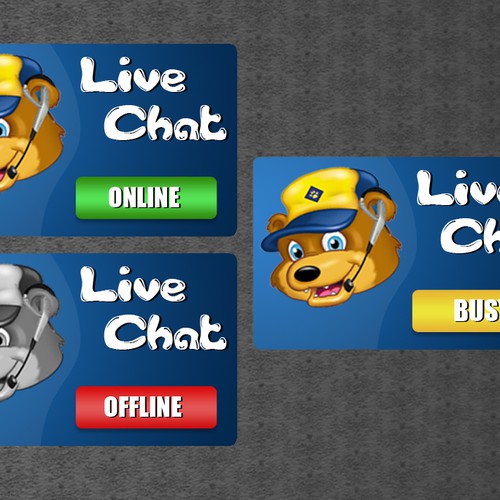 Design a "Live Chat" Button デザイン by ClikClikBooM