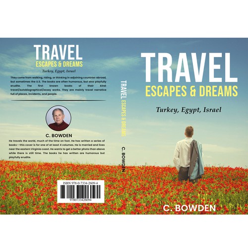 Cover for a travel/autobiography/brief essay book Design by NoBoundaries