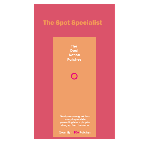 Pimple Patch PACKAGING to appeal to FEMALE BEAUTY user Design by Xhemile