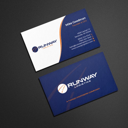 Design di Runway Logistics Business Card di Muaz™