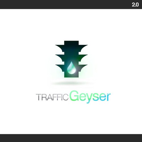 T-R-A-F-F-I-C   g-e-y-s-e-r  Logo Design by frank jefferis