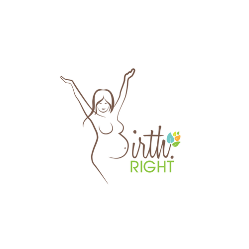 Create an awesome, noticeable and approachable logo for birth.right Design by Mihaela♡