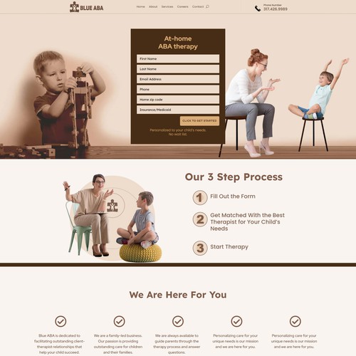 Looking for a friendly and minimalist design for kids therapy Site Design by WordpressExpert