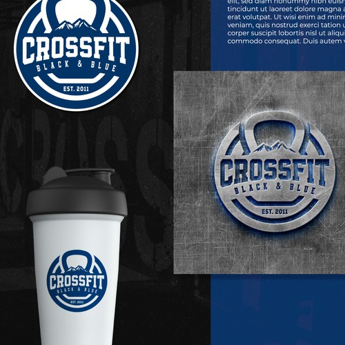 CrossFit Black & Blue -logo design Design by eRsiti_Art