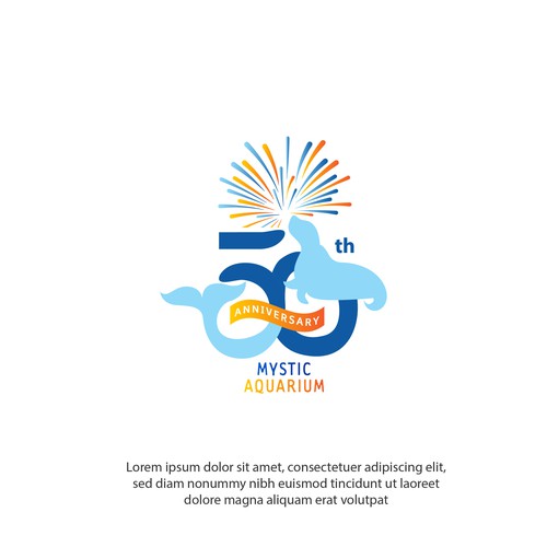 Mystic Aquarium Needs Special logo for 50th Year Anniversary Réalisé par Nganue