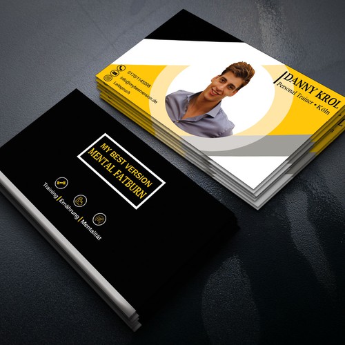 Cartão de visita proposta de design por Afjana Haque