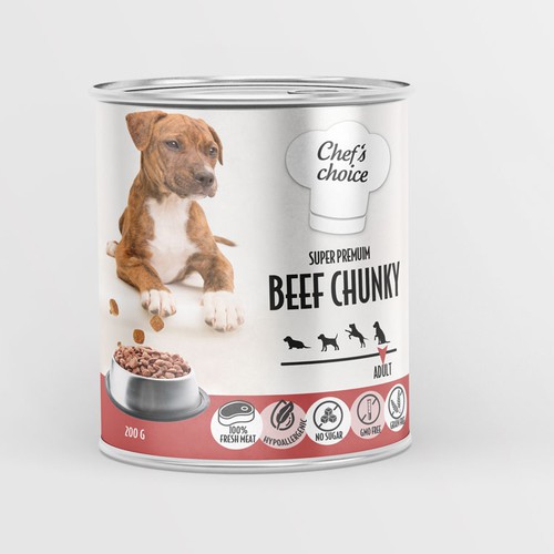 Design a super premium pet food packaging! Design by Budour A.