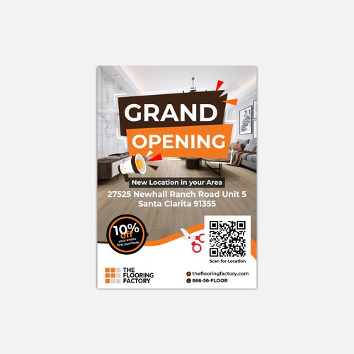 Grand Opening Flyer Design réalisé par 2thumbs